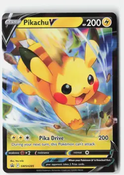 PIKACHU V SWSH285 HOLO PROMO SWORD & SHIELD PROMO POKEMON NM - Image 1