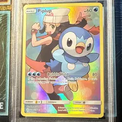2019 Pokemon Sun & Moon Cosmic Eclipse Piplup Secret Rare #239/236 PSA 9 - Image 3