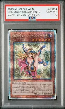 PSA10 YUGIOH DARK MAGICIAN GIRL THE MAGICIAN'S APPRENTICE 25th SCR JP - Image 1