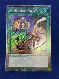 Yugioh Dimension Fusion Platinum Secret Rare RA03 - Image 1
