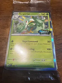 Pokemon TCG Perfect Order Prerelease Promo STAFF Sealed Pack Serperior - Image 1