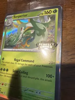 Pokemon TCG Perfect Order Prerelease Promo STAFF Sealed Pack Serperior - Image 2