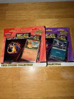 Pokemon TCG Ascended Heroes Tech Sticker Collection Charmander & Gastly 6 Packs - Image 1