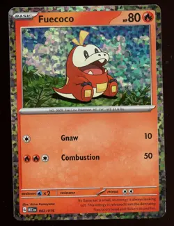 Fuecoco - 002/015 - McDonald's Holo - Promo MP TCG Pokemon - Image 1