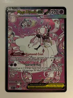 Pokemon Mega Diancie EX Secret Rare Holo 282/217 ASC Mega Evolution - Image 1