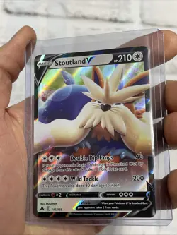 Stoutland V 116/159 Ultra Rare - Crown Zenith Pokemon Near Mint NM Nintendo TCG - Image 1