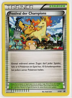 Pokemon GERMAN Champions Festival (Festival der Champions) XY91 Worlds 15 LP - Image 1