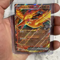 Team Rocket's Moltres ex Double Rare SV10: Destined Rivals 031/182 NM/MT Pokemon - Image 1