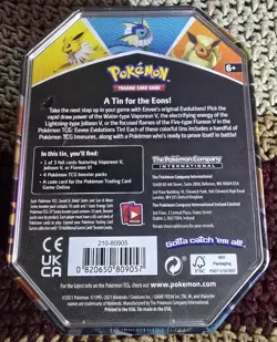 Pokemon TCG Eevee Evolutions Tin Vaporeon V SEALED 2021 - Image 4