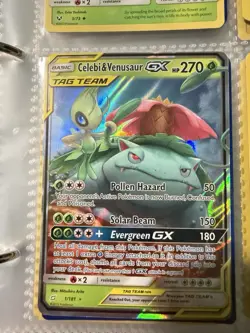 Pokemon Tag Team GX Holo Slowpoke & Psyduck 35/236, Celebi & Venusaur 1/181 - Image 2