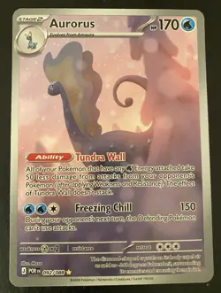 Aurorus 092/088 Me03: Perfect Order Holo Pokemon TCG Free Shipping - Image 1