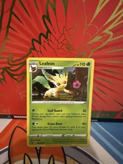 Leafeon SWSH191 Promo SWSH Black Star Pokemon NM - Image 1