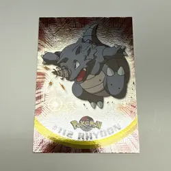 Pokemon Tv Animation Edition Series 2 Rhydon #112 Foil Blue Logo 2000 LP - Image 1