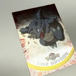Pokemon Tv Animation Edition Series 2 Rhydon #112 Foil Blue Logo 2000 LP - Image 3