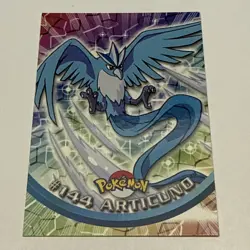 2000 Topps Pokemon TV Animation Edition Series 3 Non Holo #144 Articuno LP - Image 1