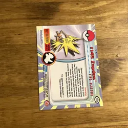 Pokemon TCG #145 Zapdos Topps Series 3 - Image 2