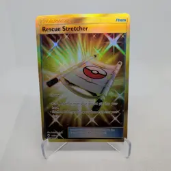 Pokemon Rescue Stretcher 165/147 SM Burning Shadows Secret Rare Gold - Image 1