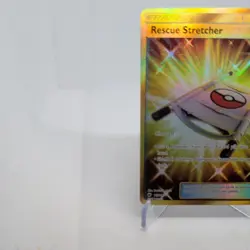Pokemon Rescue Stretcher 165/147 SM Burning Shadows Secret Rare Gold - Image 2