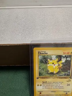 Pokemon TCG: WOTC Pikachu 1st Edition Jungle #60/64 Gold with Stamp, LP+/NM - Image 2