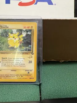 Pokemon TCG: WOTC Pikachu 1st Edition Jungle #60/64 Gold with Stamp, LP+/NM - Image 4