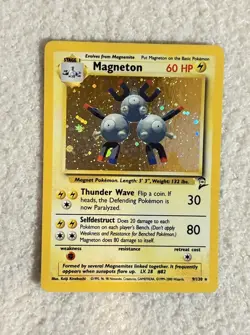 Pokemon TCG Magneton Base Set 9/130 Holo Rare 1999-2000 Pokemon TCG - Image 1
