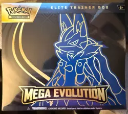 Pokemon TCG Mega Evolution Lucario Elite Trainer Box NEW Factory Sealed - Image 1