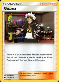 Guzma 115/147 SM Burning Shadows Pokemon TCG [Near Mint] - Image 1