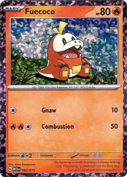 Fuecoco - 002/015 - McDonald's Holo - Promo LP TCG Pokemon - Image 1