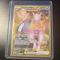 Pokemon Team Rocket's Mewtwo ex SV10 240/182 Hyper Rare Full Art Holo English - Image 1
