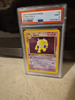 1999 Pokemon Fossil Hypno 1st Edition Holo PSA 9 MINT! Fresh Grade - Image 2