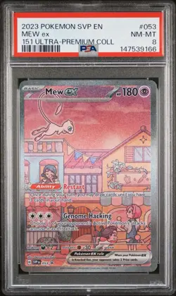 2023 Pokemon TCG 151 Ultra Premium Collection Mew ex Promo #053 PSA 8 - Image 1