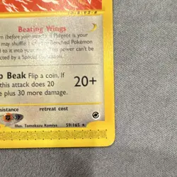 Pokemon Pidgeot 80 HP Rare Expedition Base Set 059/165 Stage 2 2002 English - Image 4