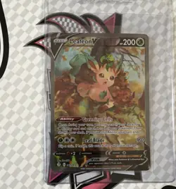 Pokemon Leafeon V 167/203 SWSH07: Evolving Skies Ultra Rare Basic 200 HP - Image 1