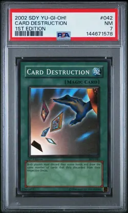 Yu-gi-oh! Card Destruction Super Rare 1st Edition SDY-042 PSA 7 - Image 1