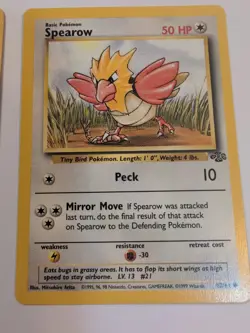 Fearow 36/64 + Spearow 62/64 Jungle Unlimited Regular Pokemon Card LP - Image 3