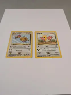 Fearow 36/64 + Spearow 62/64 Jungle Unlimited Regular Pokemon Card LP - Image 4