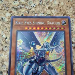YUGIOH BLUE-EYES SHINING DRAGON LCKC-EN008 SECRET 1ST ED NM - Image 2