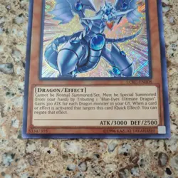 YUGIOH BLUE-EYES SHINING DRAGON LCKC-EN008 SECRET 1ST ED NM - Image 3