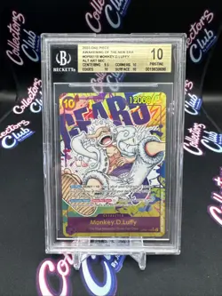 2023 One Piece Monkey.D.Luffy Alt Art OP05-119 Awakening of the New Era BGS 10 - Image 1