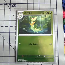 Servine Pokemon TCG Perfect Order Stage 1 Card 005 Reverse Holo common - Image 1