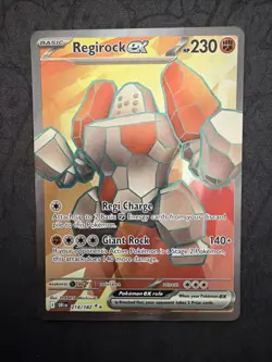 Pokemon TCG Regirock EX 214/182 Destined Rivals Ultra Rare NM Card - Image 1