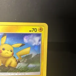 Pikachu SM183 Holo Black Star Promo Card LP - Image 2