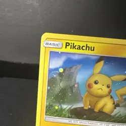 Pikachu SM183 Holo Black Star Promo Card LP - Image 3