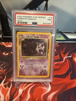 Sabrina's Gengar Holo Gym Heroes Card 014/132 PSA Grade 9 - Image 1
