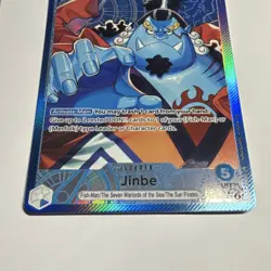 One Piece CCG Jinbe Leader Holo OP14-040 5000 Power English Card Bandai - Image 2
