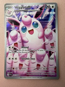 Pokemon TCG 3 Card Lot - Murkrow IR, Wigglytuff IR, & Mega Hawlucha Ex - Image 4