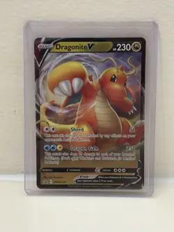 Pokemon Dragonite V Ultra Rare Near Mint Full Art Holo Card HP 230 English - Image 1