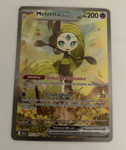 Pokemon TCG Meloetta EX Full Art Black Bolt Card 167/086 Sir NM - Image 1