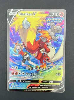 Blaziken V TG14/TG30 Trainer Gallery Brilliant Stars Near Mint Pokemon Card - Image 1