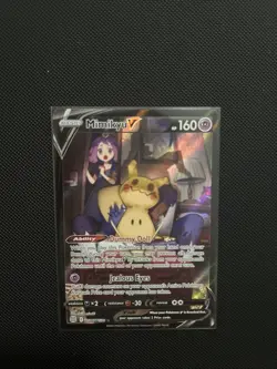 Pokemon TCG Mimikyu v Holo Ultra Rare Card TG16/TG30 Brilliant Stars - Image 1